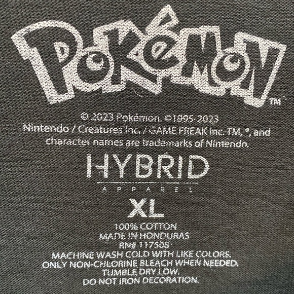 Gastly, Haunter, Gengar Pokemon Graphic T-Shirt - Size Extra Large XL - NWT - Picture 3 of 3